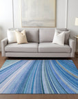 Addison Rugs Waves Blue Washable Indoor-Outdoor Rug