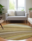 Addison Rugs Waves Brown Washable Indoor-Outdoor Rug