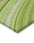 Addison Rugs Waves Green Washable Indoor-Outdoor Rug