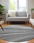 Addison Rugs Waves Grey Washable Indoor-Outdoor Rug