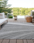 Addison Rugs Waves Grey Washable Indoor-Outdoor Rug