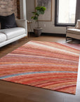 Addison Rugs Waves Terracotta Washable Indoor-Outdoor Rug