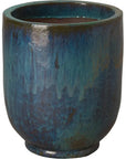 Emissary Weather Resistant Round Ceramic Planter