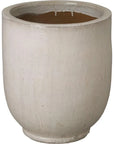Emissary Weather Resistant Round Ceramic Planter