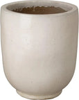 Emissary Weather Resistant Round Ceramic Planter