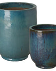 Emissary Weather Resistant Round Ceramic Planter