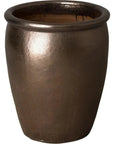 Emissary Weather Resistant Round Ceramic Pot