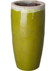 Weather Resistant Tall Round Ceramic Planter - LOOMLAN - Emissary - Planters