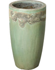 Weather Resistant Tall Round Ceramic Planter - LOOMLAN - Emissary - Planters