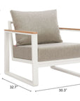 Zuo Modern Welt Olefin Fabric Outdoor Armchair