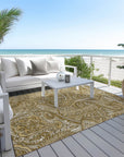 Addison Rugs Woven Blocks Brown Washable Indoor-Outdoor Rug