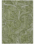 Addison Rugs Woven Blocks Green Washable Indoor-Outdoor Rug