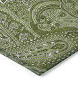 Addison Rugs Woven Blocks Green Washable Indoor-Outdoor Rug