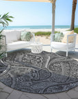 Addison Rugs Woven Blocks Grey Washable Indoor-Outdoor Rug