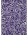 Addison Rugs Woven Blocks Purple Washable Indoor-Outdoor Rug