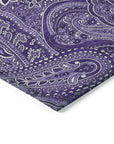 Addison Rugs Woven Blocks Purple Washable Indoor-Outdoor Rug