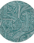Addison Rugs Woven Blocks Teal Washable Indoor-Outdoor Rug