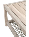 Wrap Outdoor Rectangular Coffee Table With-Outdoor Coffee Tables-Essentials For Living-LOOMLAN