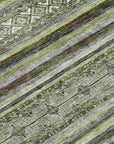 LOOMLAN Rugs Ysadora Green Washable Indoor-Outdoor Rug