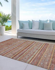 LOOMLAN Rugs Ysadora Paprika Washable Indoor-Outdoor Rug