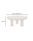 Rocca Cream Concrete Outdoor Coffee Table