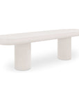 Rocca Cream Concrete Design Outdoor Bench