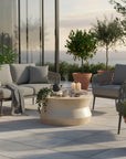 LH Home Zac Concrete Outdoor Coffee Table