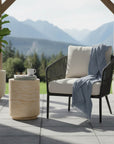 LH Home Zac Concrete Outdoor Side Table