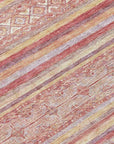 LOOMLAN Rugs Zaraxa Orange Washable Indoor-Outdoor Rug