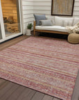LOOMLAN Rugs Zaraxa Orange Washable Indoor-Outdoor Rug