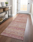 LOOMLAN Rugs Zaraxa Orange Washable Indoor-Outdoor Rug