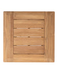 Alpine Teak Wooden Square Outdoor End Table