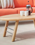 Aalto Oval Outdoor Teak Coffee Table - LOOMLAN - HiTeak - Outdoor Coffee Tables
