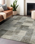 Aari Brown Washable Indoor - Outdoor Rug - LOOMLAN - LOOMLAN Rugs - Outdoor Rugs