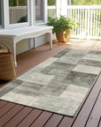 Aari Brown Washable Indoor - Outdoor Rug - LOOMLAN - LOOMLAN Rugs - Outdoor Rugs