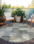 Aari Brown Washable Indoor - Outdoor Rug - LOOMLAN - LOOMLAN Rugs - Outdoor Rugs
