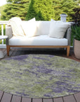 Acacina Green Washable Indoor - Outdoor Rug - LOOMLAN - LOOMLAN Rugs - Outdoor Rugs