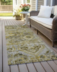 Aelain Gray Washable Indoor - Outdoor Rug - LOOMLAN - LOOMLAN Rugs - Outdoor Rugs