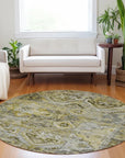 Aelain Gray Washable Indoor - Outdoor Rug - LOOMLAN - LOOMLAN Rugs - Outdoor Rugs