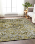 Aelain Gray Washable Indoor - Outdoor Rug - LOOMLAN - LOOMLAN Rugs - Outdoor Rugs