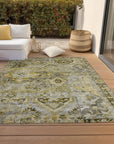 Aelain Gray Washable Indoor - Outdoor Rug - LOOMLAN - LOOMLAN Rugs - Outdoor Rugs