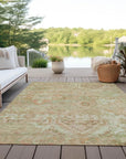 Aelain Orange Washable Indoor - Outdoor Rug - LOOMLAN - LOOMLAN Rugs - Outdoor Rugs