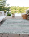 Aelaris Blue Washable Indoor - Outdoor Rug - LOOMLAN - LOOMLAN Rugs - Outdoor Rugs
