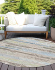 Aelaris Brown Washable Indoor - Outdoor Rug - LOOMLAN - LOOMLAN Rugs - Outdoor Rugs