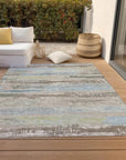 Aelaris Brown Washable Indoor - Outdoor Rug - LOOMLAN - LOOMLAN Rugs - Outdoor Rugs