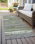 Aelaris Green Washable Indoor - Outdoor Rug - LOOMLAN - LOOMLAN Rugs - Outdoor Rugs
