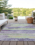 Aelaris Purple Washable Indoor - Outdoor Rug - LOOMLAN - LOOMLAN Rugs - Outdoor Rugs