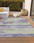Aelaris Purple Washable Indoor - Outdoor Rug - LOOMLAN - LOOMLAN Rugs - Outdoor Rugs