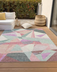 Aelas Blue Washable Indoor - Outdoor Rug - LOOMLAN - LOOMLAN Rugs - Outdoor Rugs