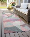 Aelas Blue Washable Indoor - Outdoor Rug - LOOMLAN - LOOMLAN Rugs - Outdoor Rugs